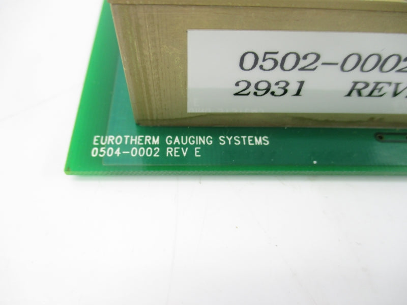 EUROTHERM GAUGING SYSTEMS 0504-0002 REV. E NSNP