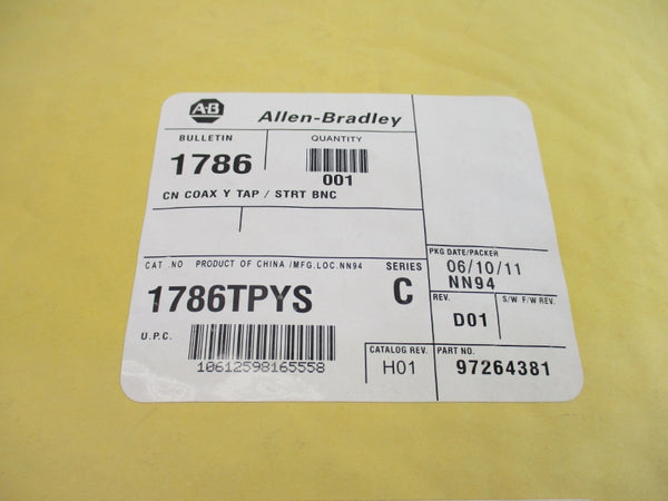 ALLEN BRADLEY 1786-TPYS SER. C NSMP