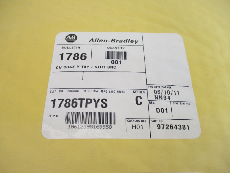ALLEN BRADLEY 1786-TPYS SER. C NSMP