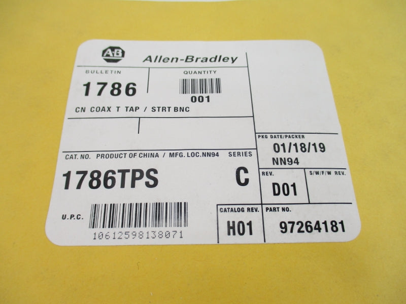 ALLEN BRADLEY 1786-TPS SER. C DATE: 2019 NSFS