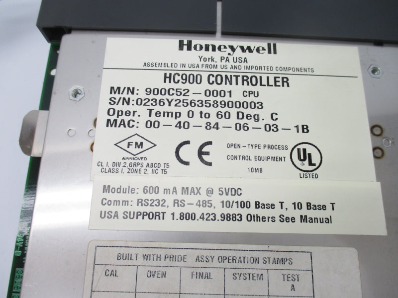 HONEYWELL 900C52-0001 5VDC UNMP