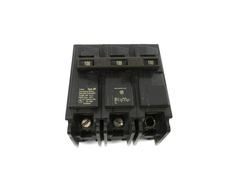 SIEMENS QP3100 240VAC 100A UNMP