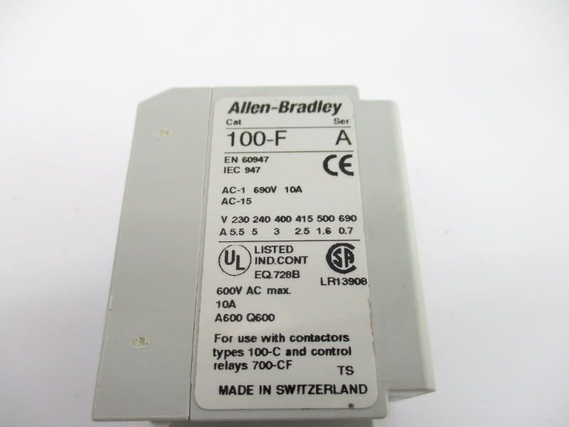 ALLEN BRADLEY 100-FA02 SER. A 690V 10A NSNP