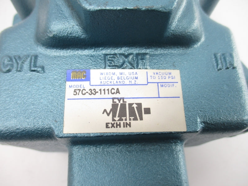 MAC 57C-33-111CA 110/120V 25-150PSI UNMP