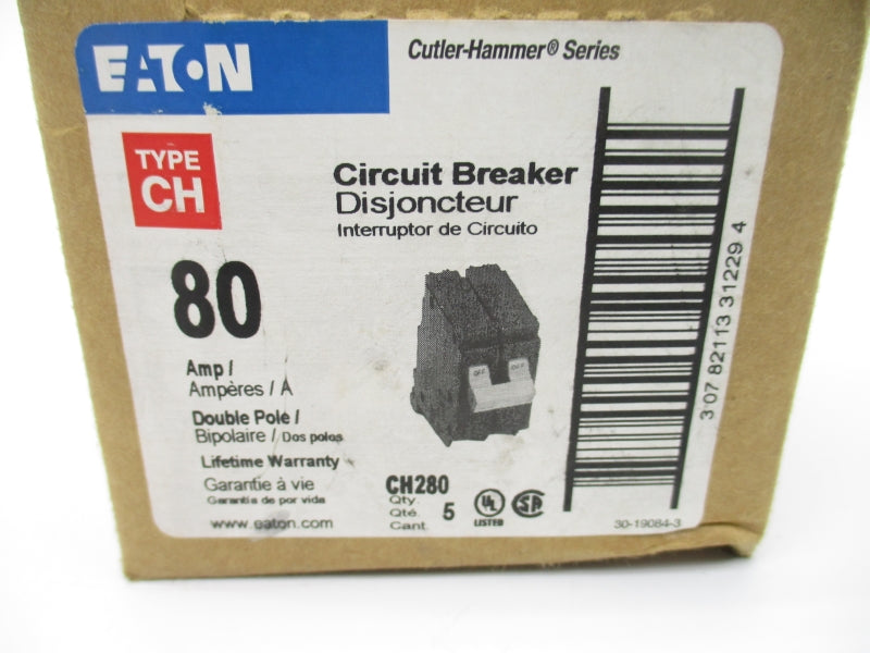 EATON CH280 120/240V 80A (PKG OF 5) NSMP