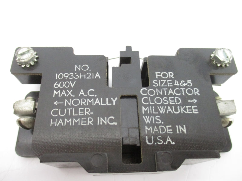 CUTLER HAMMER 10933H2IA 600VAC UNMP