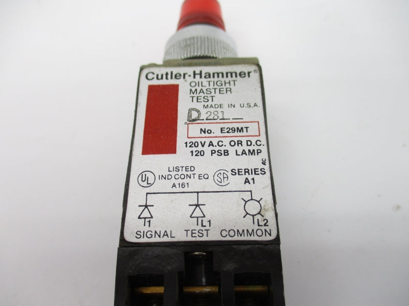 CUTLER HAMMER E29MT SER. A1 120VAC UNMP