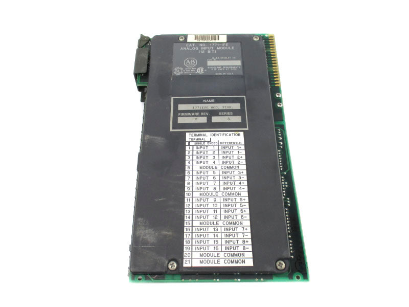 ALLEN BRADLEY 1771-IFE SER. A F/W C 5VDC 0.75A (NO TERMINAL) UNMP
