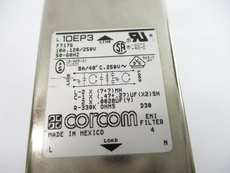 CORCOM 10EP3 120/250V 10A UNMP