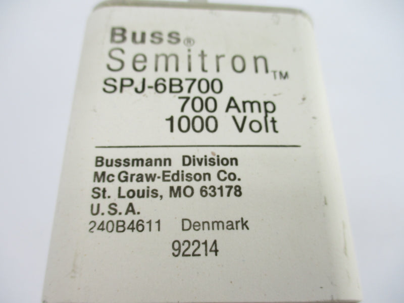BUSSMANN SPJ-6B700 1000V 700A UNMP