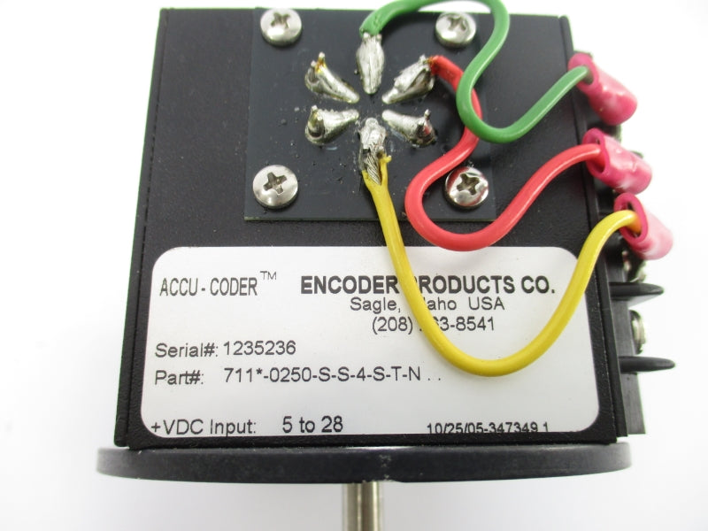 ENCODER PRODUCTS 711*-0250-S-S-4-S-T-N 5-28VDC UNMP