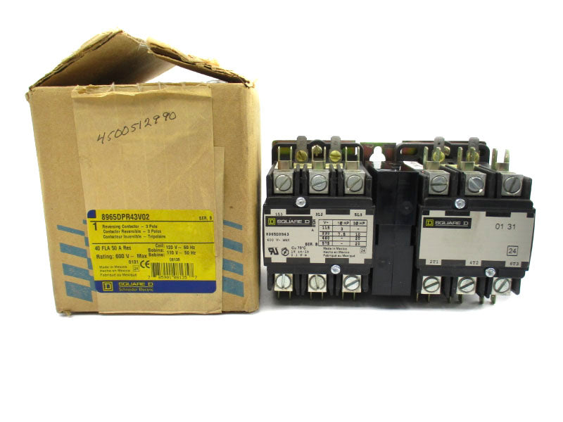 SQUARE D 8965DPR43V02 SER. B 110/120V 50A NSMP