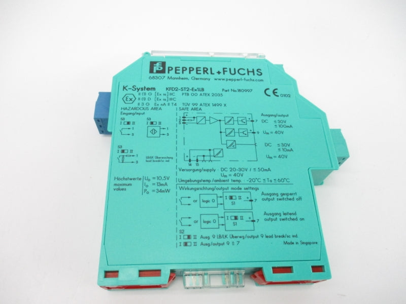 PEPPERL+FUCHS KFD2-ST2-EX1.LB 180997 20-30VDC NSMP