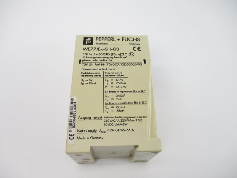 PEPPERL+FUCHS WE77/EX-SH-03 09051 250VAC 1.6A NSMP