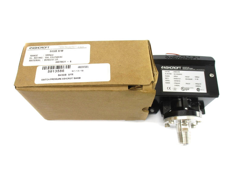 ASHCROFT B450BXFM 125/250VAC 15A 3000PSI NSMP