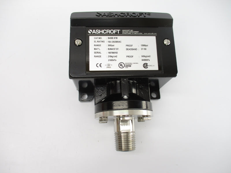 ASHCROFT B450BXFM 125/250VAC 15A 3000PSI NSMP