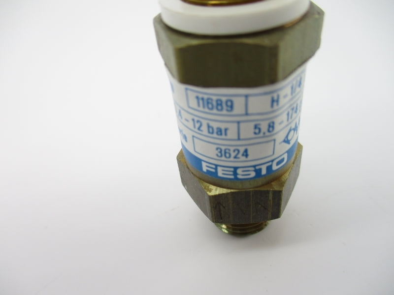 FESTO 11689 H-1/4B SER. 3624 174PSI NSNP