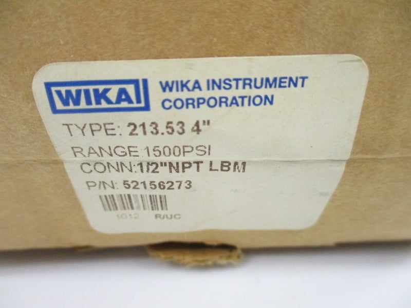 WIKA 52156273 213.53 4" 0-1500PSI NSMP