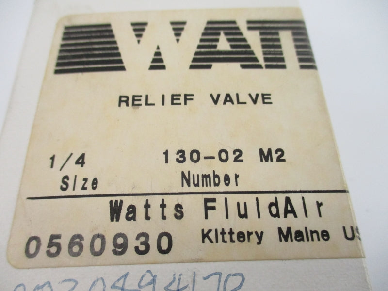 WATTS 130-02M2 300PSI 1/4" NSMP