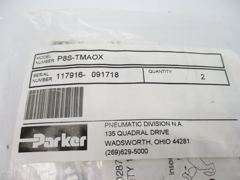 PARKER P8S-TMAOX (PKG OF 2) NSMP