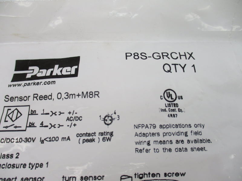 PARKER P8S-GRCHX 10-30VAC/DC NSMP