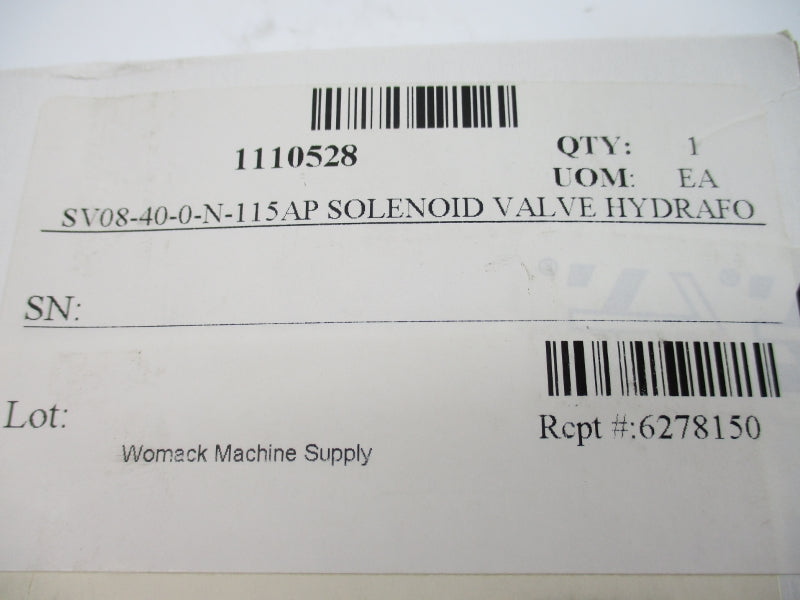 INDUSTRIAL MRO SV08-40-0-N-115AP NSFS