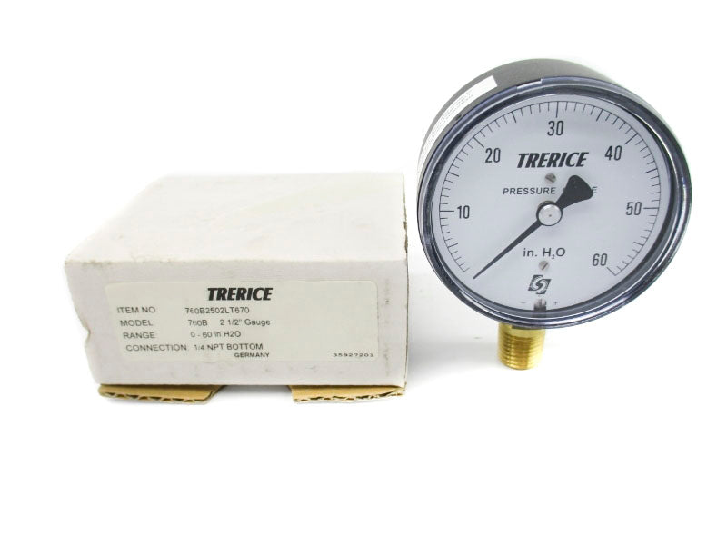 TRERICE 760B2502LT670 0-60"H2O 2-1/2" NSMP