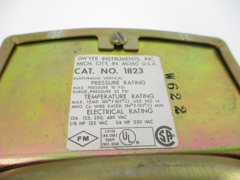 DWYER 18232 480VAC 15A 25PSI UNMP