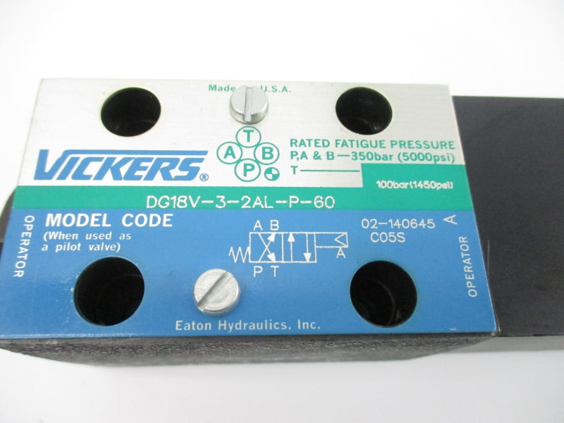 VICKERS DG18V-3-2AL-P-60 02-140645 5000PSI NSNP