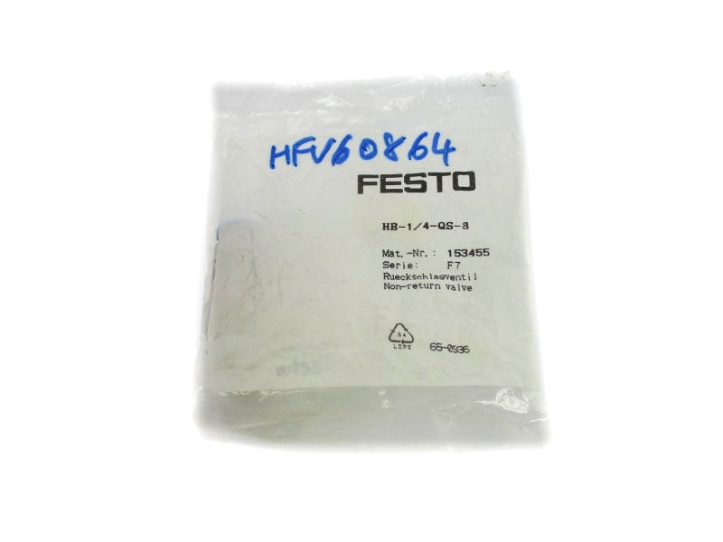 FESTO HB-1/4-QS-8 153455 SER. F7 NSMP