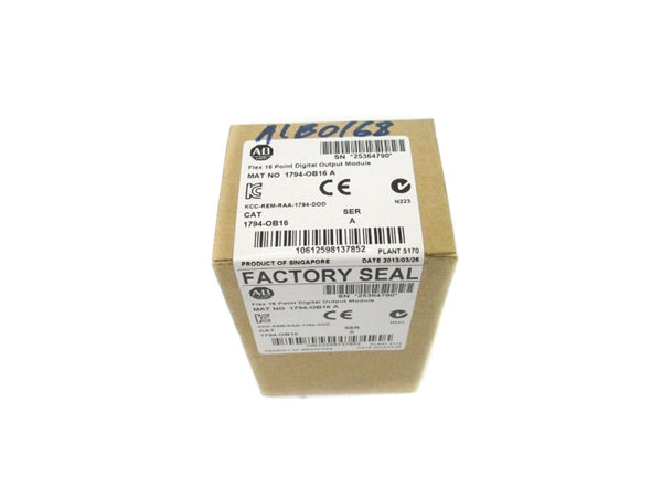 ALLEN BRADLEY 1794-OB16 SER. A 24VDC DATE: 2013 NSFS