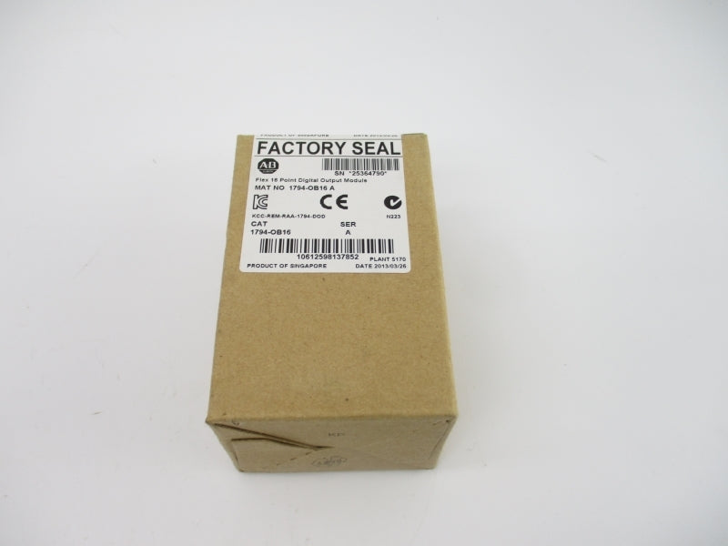 ALLEN BRADLEY 1794-OB16 SER. A 24VDC DATE: 2013 NSFS