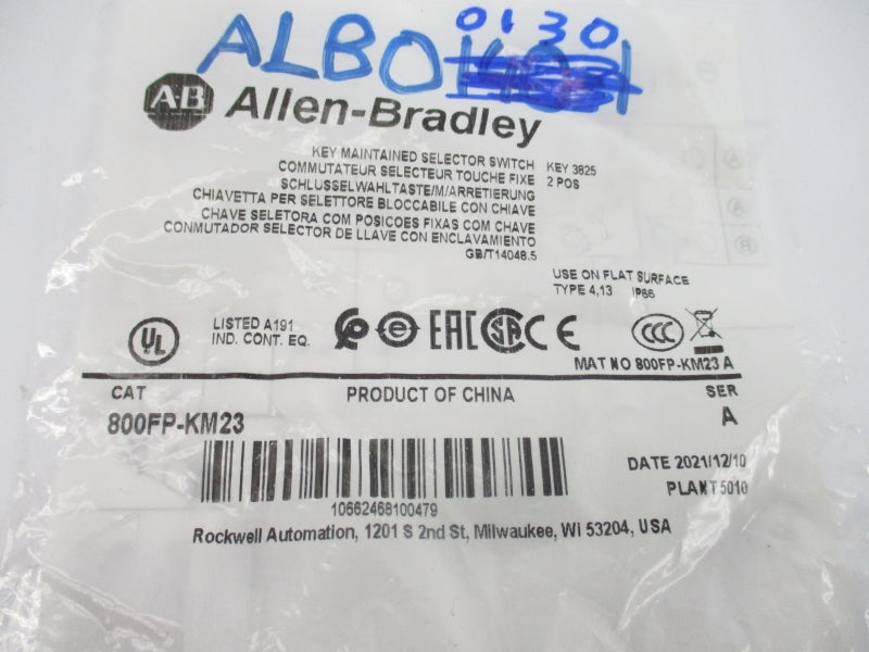 ALLEN BRADLEY 800FP-KM23 SER. A NSMP