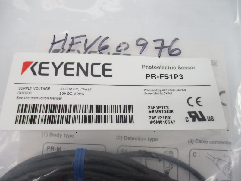 KEYENCE PR-F51P3 10-30VDC NSMP