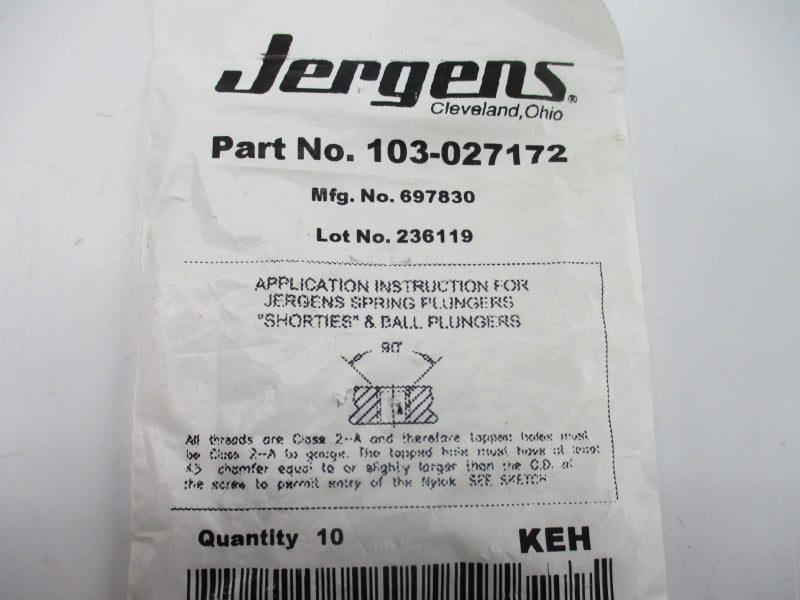JERGENS 103-027172 697830 (PKG OF 10) NSMP