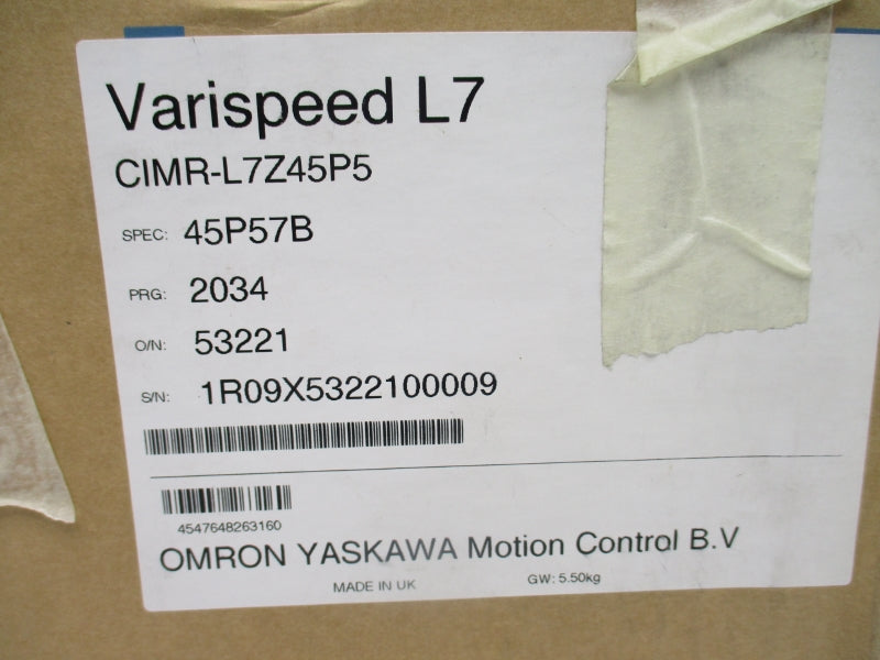 OMRON CIMR-L7Z45P5 380-480V 17A NSMP
