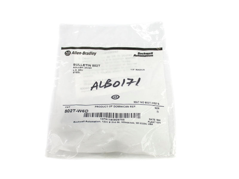 ALLEN BRADLEY 802T-W6D SER. B 1.5" NSMP