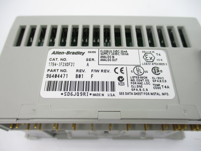 ALLEN BRADLEY 1794-IF2X0F2I SER. A F/W F 24VDC NSNP