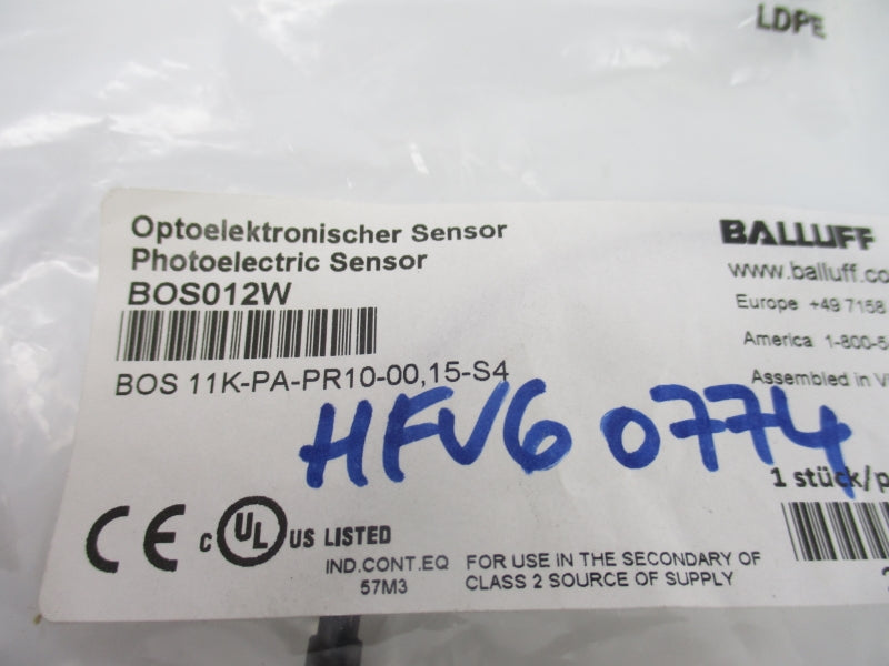 BALLUFF BOS11K-PA-PR10-00,15-S4 BOS012W NSMP