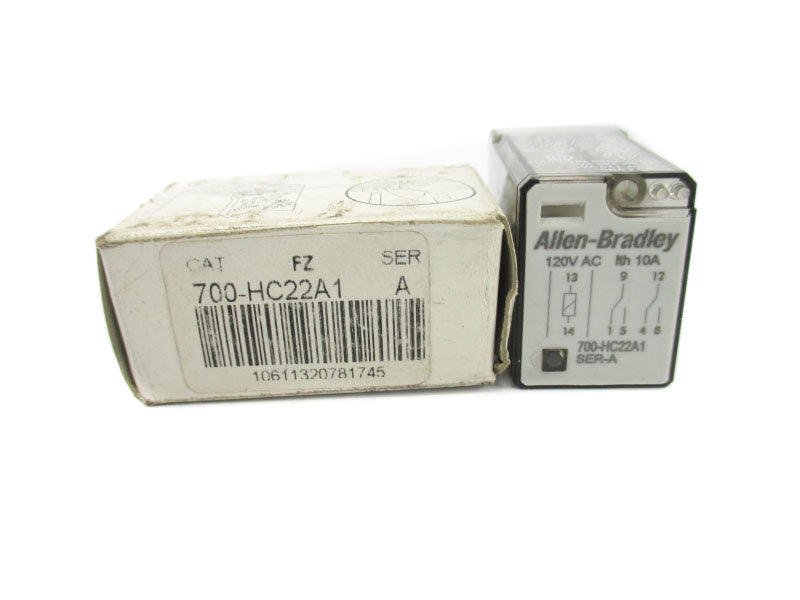ALLEN BRADLEY 700-HC22A1 SER. A 120VAC 10A (WH) NSMP
