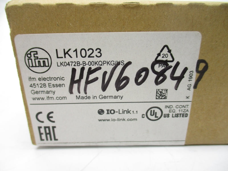 IFM EFECTOR LK0472B-B-00KQPKG/US LK1023 10-30VDC NSMP
