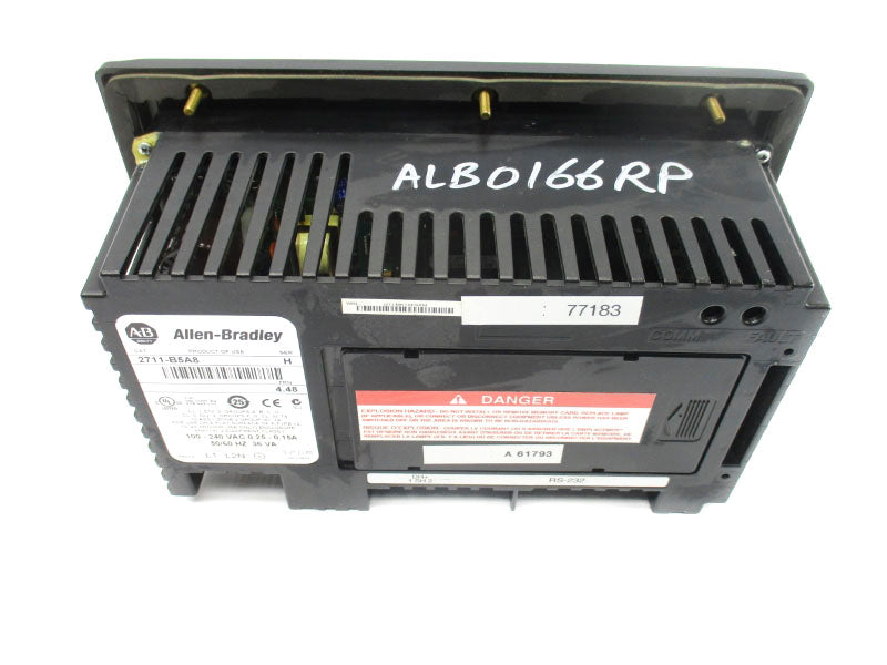ALLEN BRADLEY 2711-B5A8 SER. H F/W 4.48 100-240VAC 0.25-0.15A UNMP