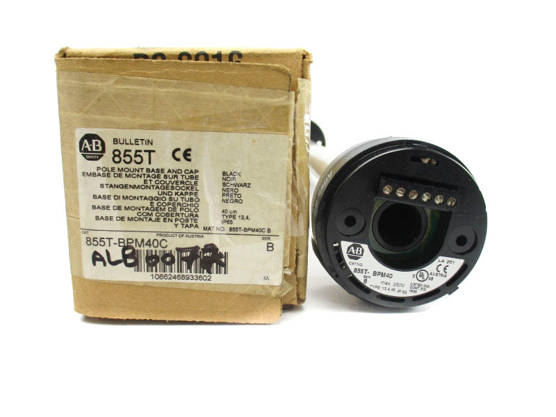 ALLEN BRADLEY 855T-BPM40C SER. B 250V (BR/WH) NSMP