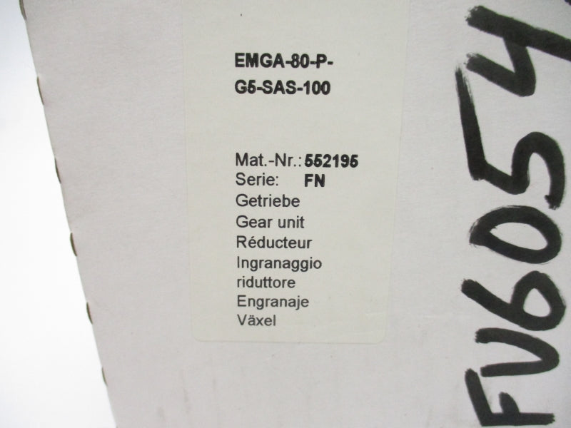 FESTO EMGA-80-P-G5-SAS-100 552195 SER. FN NSMP