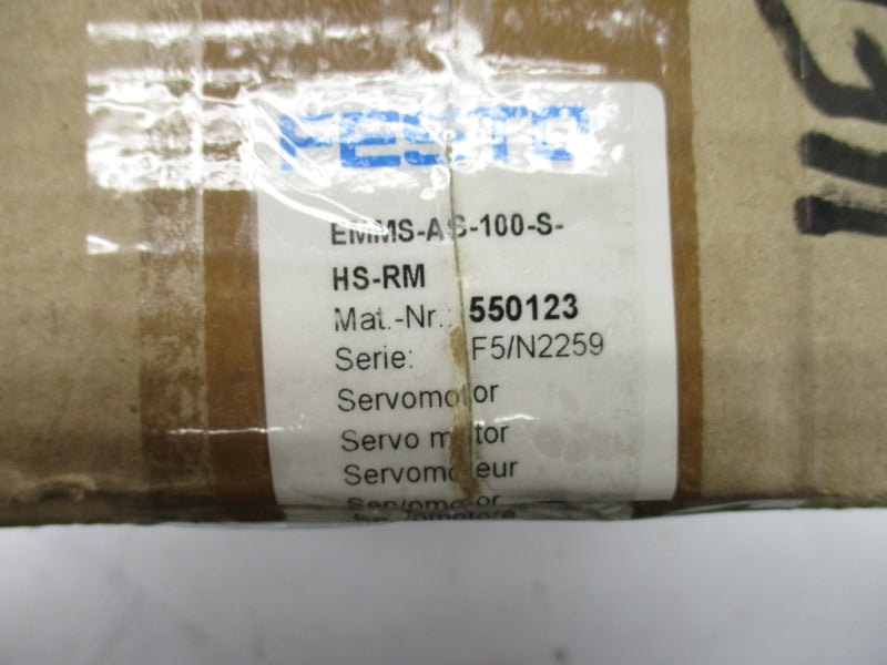 FESTO EMMS-AS-100-S-HS-RM 550123 SER. F5/N2259 565V 15A 4600RPM NSMP