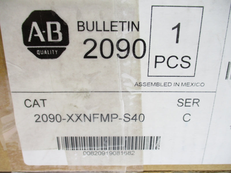 ALLEN BRADLEY 2090-XXNFMP-S40 SER. C (BR/WH) NSMP