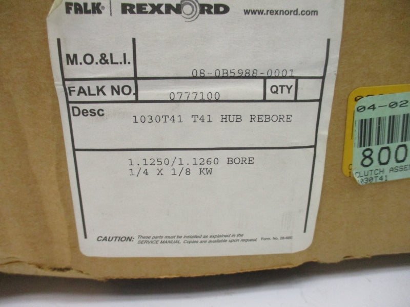 REXNORD 0777100 1030T41 NSMP