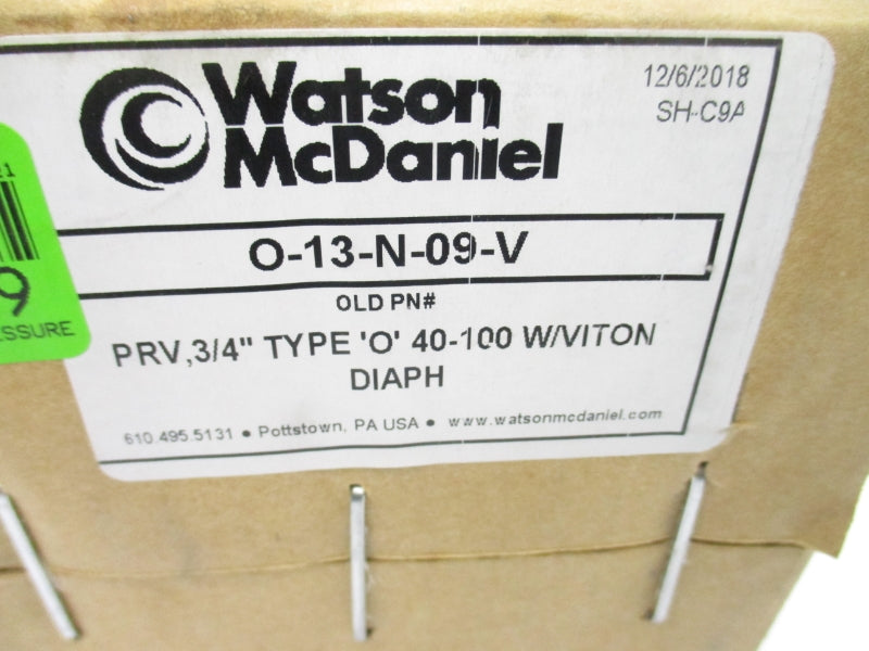 WATSON MCDANIEL O-13-N-09-V 3/4" NSFS