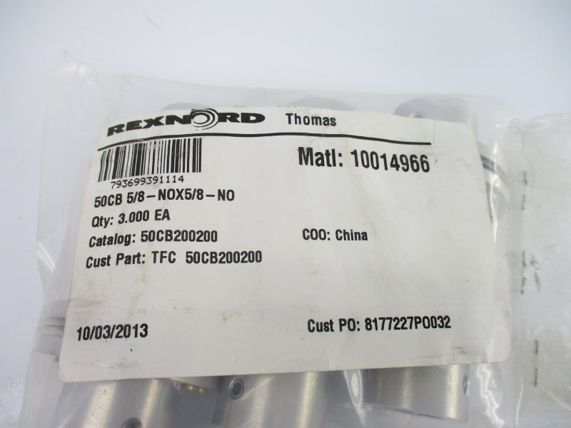 REXNORD 50CB200200 (PKG OF 3) NSMP