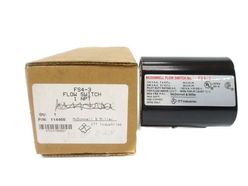 MCDONNELL&MILLER FS4-3 115/230VAC 160PSI NSMP